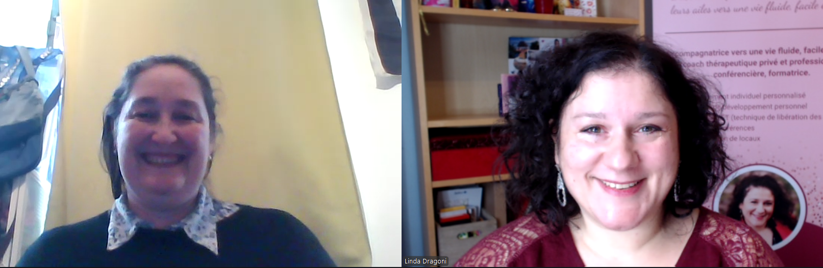 Linda Dragoni lors d’une séance de clarification